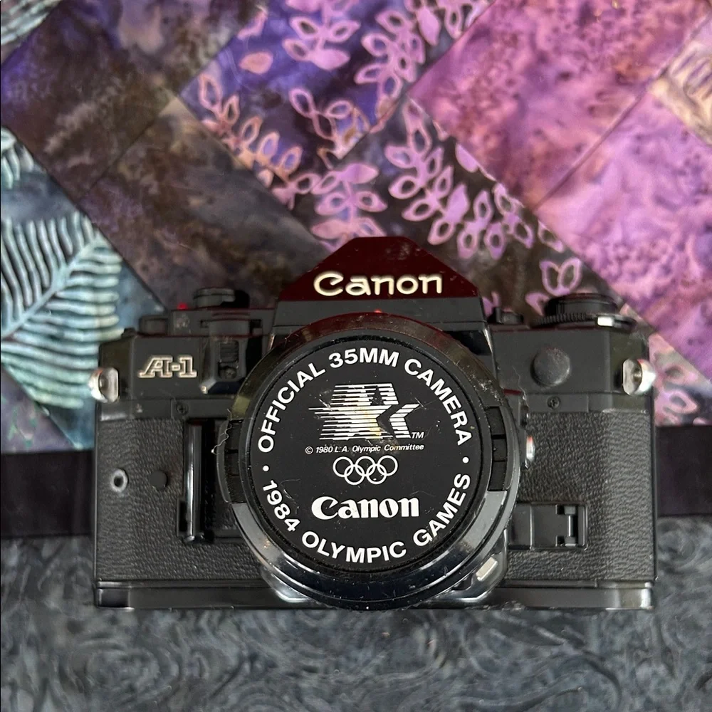 Canon A-1 Black 35mm Film Camera